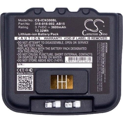 Cameron Sino 3600mAh Battery 318-016-001, 318-016-002, AB15, AB16, AB9 for Intermec CN3, CN3E, CN4, CN4E