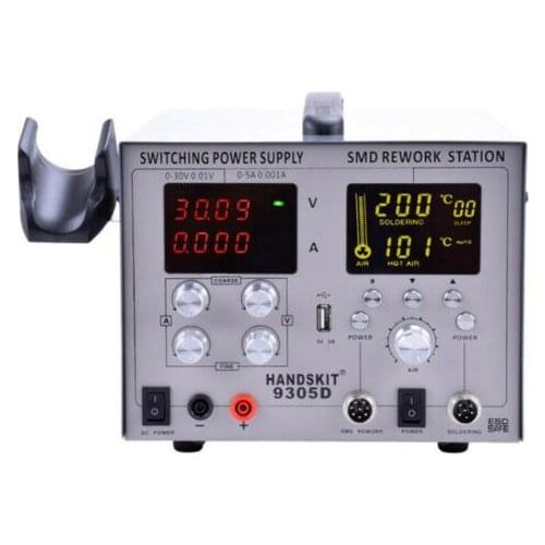 CE 800W 4in1 9305D Heat Hot Air Gun Rework Station Soldering iron Power Supply