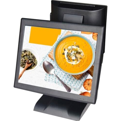 Dual Screen Pos Cash Register 15 Inch LED Monitor Touch All In One Pos Terminal For Restaurant Retail Business Pos Machine