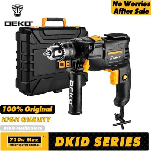 DEKO 220V Electric Screwdriver 2 Functions Electric Rotary Hammer Drill Power Tools Electric Tools(DKIDZ Series)