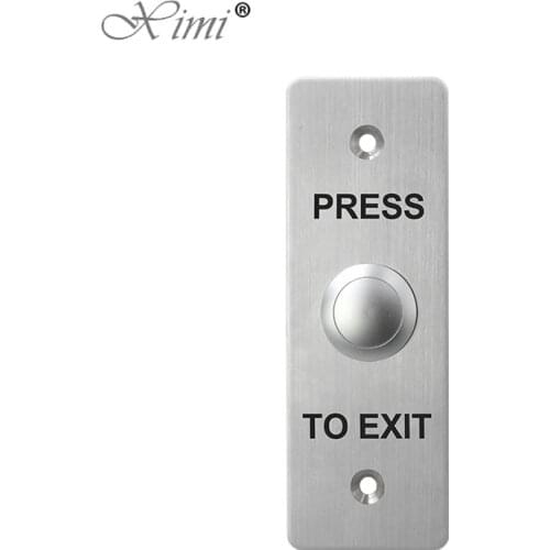 12V Metal Plate Access Control Exit Button Good Quality Door Release Exit Button Door Open Button