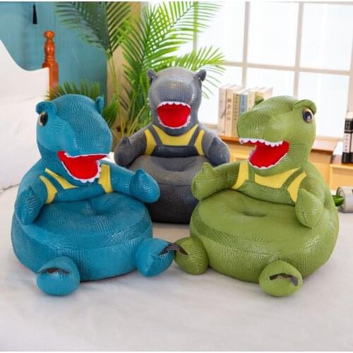Creative Simulation Crocodile Skin Dinosaur Sofa Learning Seats Soft Chair Washable Removable Sofa Baby Plush Toys Children Gift