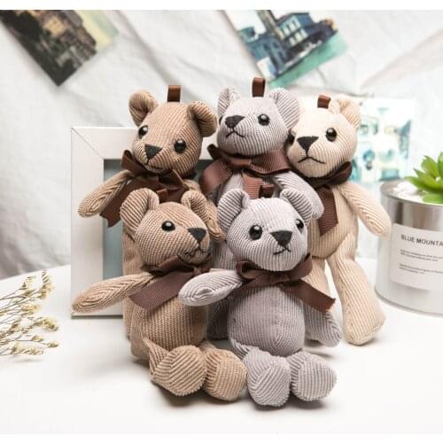 Hot Teddy Bears Brand New Soft Stuffed Plush High Quality Mini 15CM Bear Plush Pendant Children Gifts Christmas Wedding Gifts