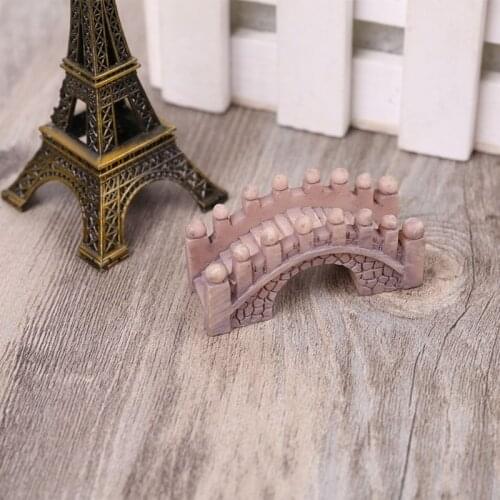 Bridge Landscape Miniature Fairy Garden Terrarium Doll House Statue Home Decor 85DA