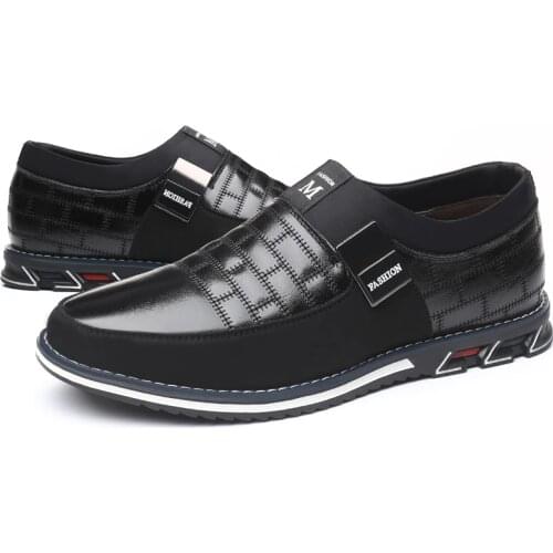 DM40 2020 New Designer Big Size 38-48 Oxfords Leather Men Shoes Fashion Casual Slip On Formal Business Wedding Dress Shoes