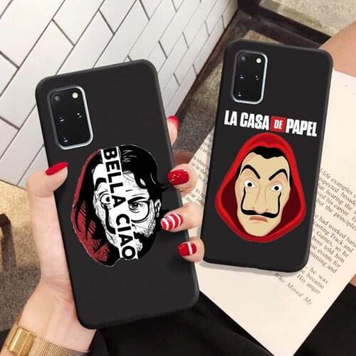 Spain TV Money Heist House soft phone case For Samsung S8 S9 S10E S8PLUS S20ULTRA Paper La Casa de papel cover for Samsung S20