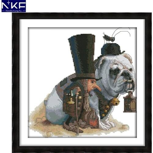 NKF Lead The Way Counted Cross Stitch Printed Cross Stitch DIY Cross Stitch Kits for Embroidery Home Decor Needlework Sets