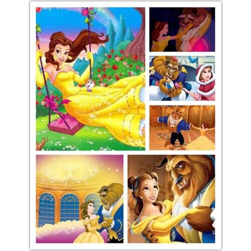 Wall Art Canvas Painting Disney Beauty and The Beast Nordic Posters and Prints Wall Art Picture for Living Room Home Decoration