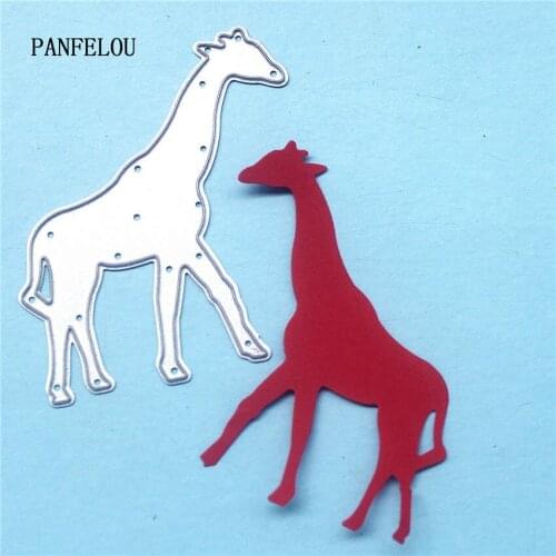 PANFELOU Metal craft Cute giraffe paper die cutting dies for Scrapbooking/DIY Easter wedding Halloween cards