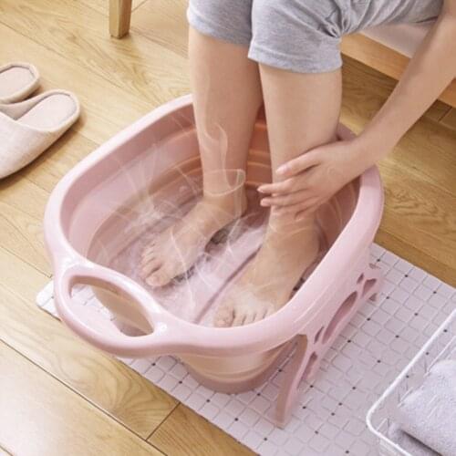 Folding Foot Soaking Bucket Healthy Foot Massage Bath Buckets Bathroom Products Sauna Bathtub Pedicure Collapsible Bathtub