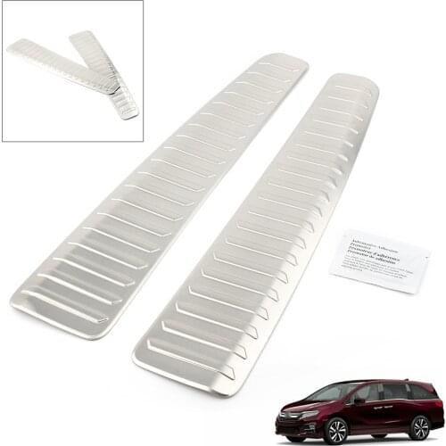 Steel Car Interior Rear Bumper Foot Plate Cover For Honda Odyssey 2018 2019 2020 US Version