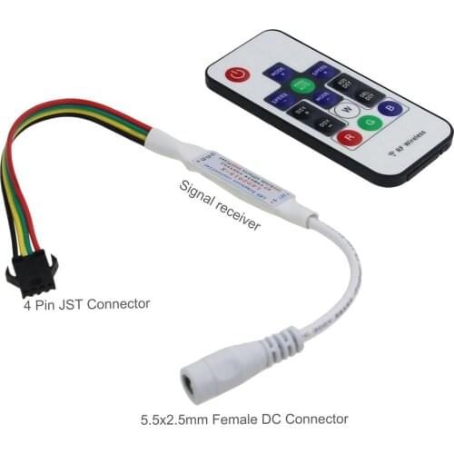 WS2813 WS2815 LED Controller DC 5V 12V Wireless RF Remote Dream Color Controller for WS2815 WS2813 WS2813B WS2815B CS8812 TM1809