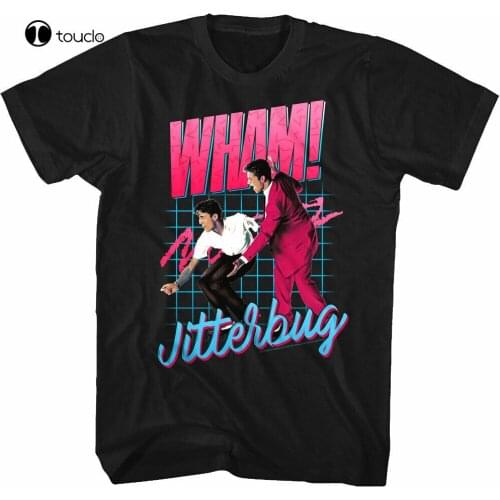 Wham George Michael Jitterbug Album Cover Art MenS T Shirt Pop Music Tour Merch Tee Shirt