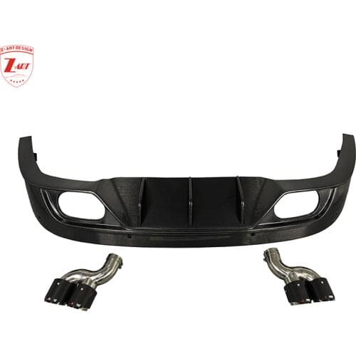 Z-ART carbon fiber rear diffuser for Jaguar F-PACE 2015-2018 carbon fiber rear lip for Jaguar F-Pace carbon fiber rear chin
