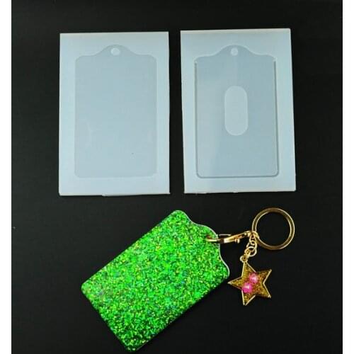 1pc bus Card Pocket ID Holder Pocket Silicone Mold Resin Jewelry Tools DIY Card Case Making Mould Decorative Hand Craft