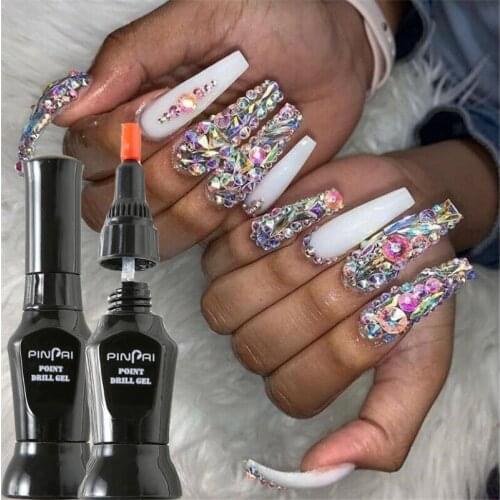 1pcs UV acrylic nail polish needle-like UV gel dispensing adhesive tips manicure tool