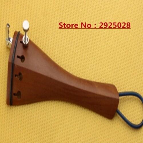 1 piece high quality Jujube wood Viola Tailpiece fixed fine tuner Tail Gut viola parts Free Shipping