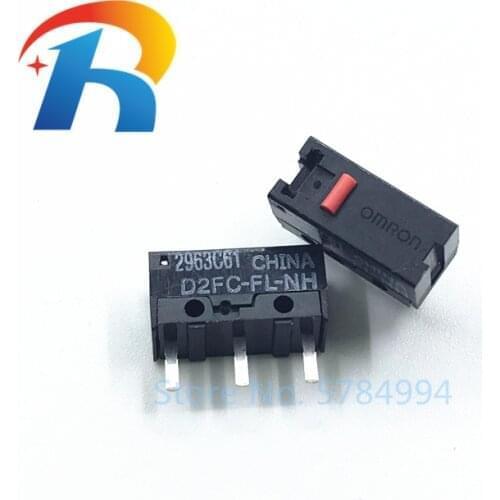 10PCS OMRON mouse micro switch D2FC-FL-NH suitable for Steelseries Rival 100 300 KANA KINZU Logitech Microsoft IO1.1 IE3.0 RAZER