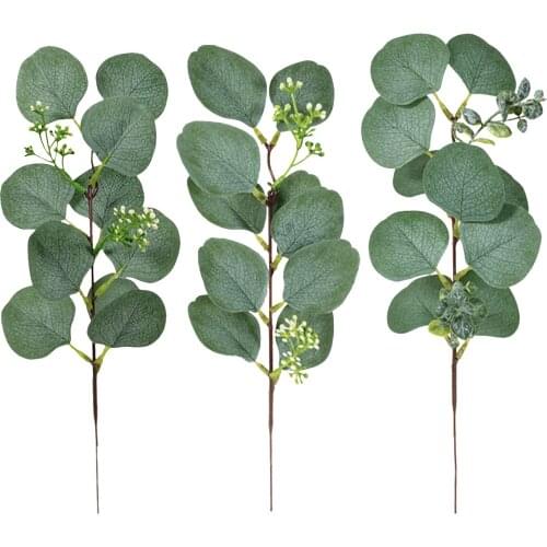 6PCS DIY Eucalyptus Decorative Wreath Flower Arrangement Beautiful And Elegant Ornament For Any Wedding Ceremony Decor