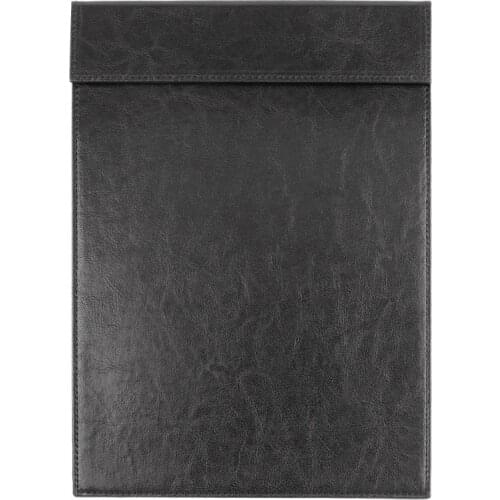 A4 A5 PVC Magnet Leahterette Menu Cover - Black