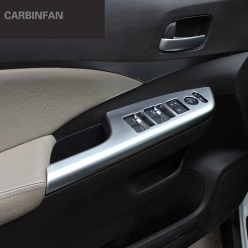 ABS Chrome Interior Door Window Switch Panel Cover Trim For Honda CRV CR-V Accessories 2012 2013 2014 2015 2016 C1164