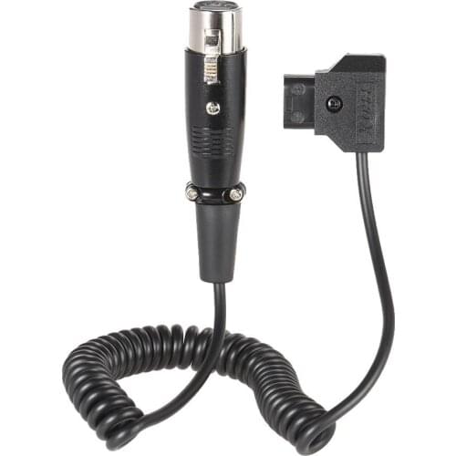 Andoer D-Tap Dap 2 Pin Male to 4 Pin Female XLR Cable 1 meter Length for DSLR Rig Power V-Mount
