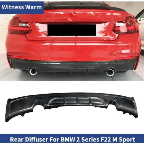 Carbon Fiber / FRP Car Rear Bumper Lip Diffuser for BMW F22 M-Tech sport bumper Coupe 2014 - UP M225i M220i 218i