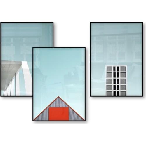 Minimalism Art Architecture Picture Poster Art Canvas Wall Art Picture Nordic Style Decorative Pictures Home Decor Canvas Print