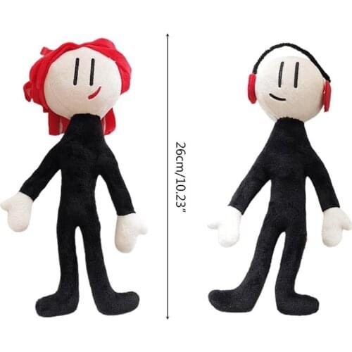 22CM The Henry Stickmin Collection Plush Toy Soft Cartoon Figure Plush Doll Henry Stickmin Game Toys Gift Toy For Kids Fans Gift