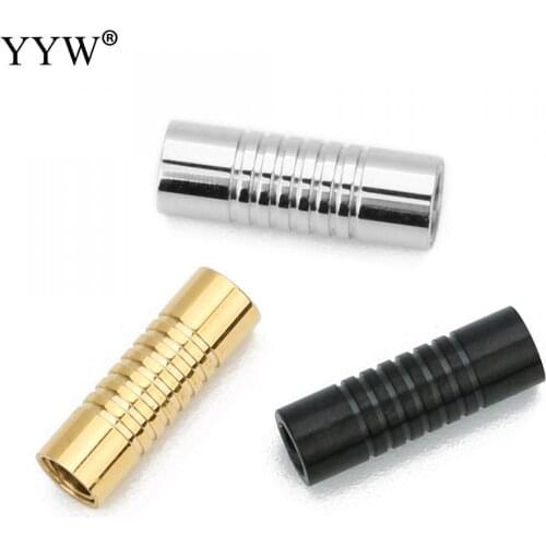 5pcs Stainless Steel Magnetic Clasps For Diy Connector Leather Bracelets Rope CharmsBuckle Jewelry Making Findings Accessories