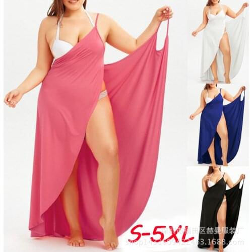 Multiple-function Boho Women Ladies Summer Bandage Beach Dress Party Maxi Women Dress