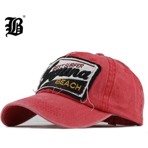 [FLB] 100% Washed Cotton Men Baseball Cap Fitted Cap Snapback Hat For Women Gorras Casual Casquette Embroidery Letter Retro F162