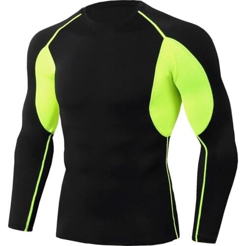 2020 The New Uick Dry Men Brand Long Sleeve Gym Sport Compression Shirt Mens Sportswear Tight Fitness Running T Shirts