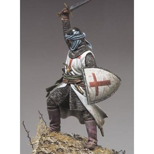 New Unassembled 1/32 54mm Holy Land Knight, XII-XIII Century 54mm Resin Kit DIY Toys Unpainted kits
