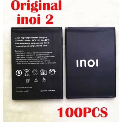 Original 100PCS 2200mAh inoi2 Battery For INOI 2 Lite INOI2 Lite Phone In Stock NEW Produce High Quality Battery+Tracking Code