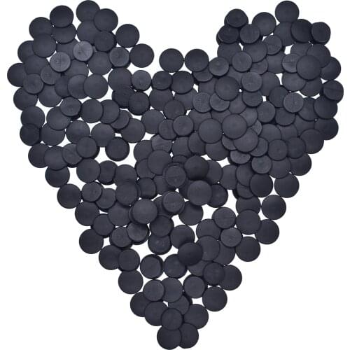 100-500PCS Wholeslae Plastic Buttons Black Ornaments For DIY Shoes Charms Kids Croc Accessories Lightweight Buckles