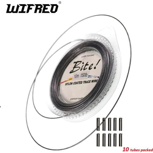 5 Spool 7 Strand Braided Stainless Steel Wire Fishing Leader Coated Trace Fishing Line Trolling Salterwater Fishing Rig Material
