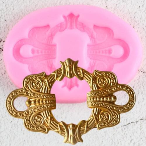 European Relief Cake Border Silicone Molds Cupcake Topper Fondant Mold DIY Cake Decorating Tools Candy Chocolate Gumpaste Mould