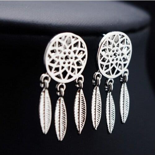 Europe And The United States Trade Bohemia Catwalks Feather Earrings Fashion Statement Women Earrings Jewelry Wholesale