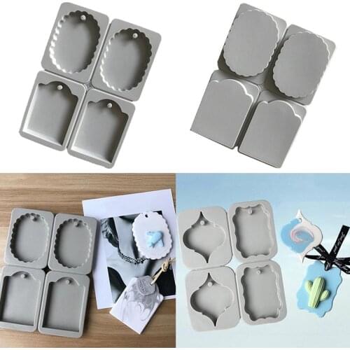 Silicone Clay Aromatherapy Tablets Molds DIY Crafts Hanging Ornaments Wax Molds Flower Soap Mold Accessories 1Pcs