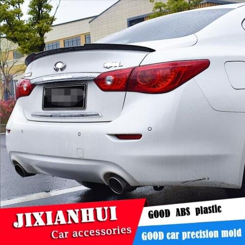 For Infiniti Q50 Spoiler 2014-2019 Infiniti Q50 Spoiler DFK ABS plastic Material Car Rear Wing Color Rear Spoiler