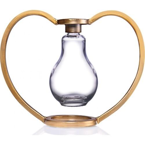 Porio Metal Cage Glass Candle holder