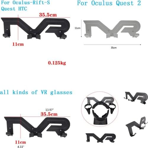 For Oculus Quest 2 VR Controller Stand Vr Headset Wall Mount Rack Holder For Oculus Rift-S HTC Vive Playstation VR Accessories