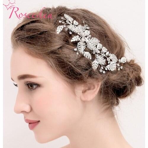 Rhinestone Wedding Hair Comb Handmade Bride Hairpin Rhinestones Bridal Headpiece RE4101