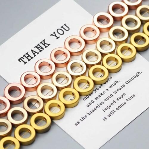 WLYeeS 12mm 30pcs Round Natural Stone Gold Silver Hematite Spacer Loose bead for Jewelry Bracelet Neckllace inch Making DIY 15"