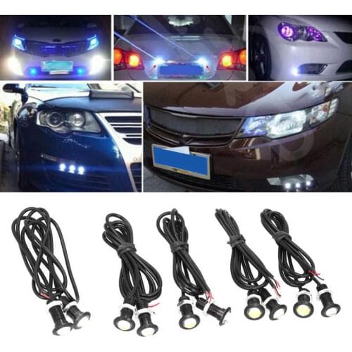 10Pcs 18mm/0.7in Eagle Eye LED Light White Light Turn Signal Backup Parking Reversing Lamp New