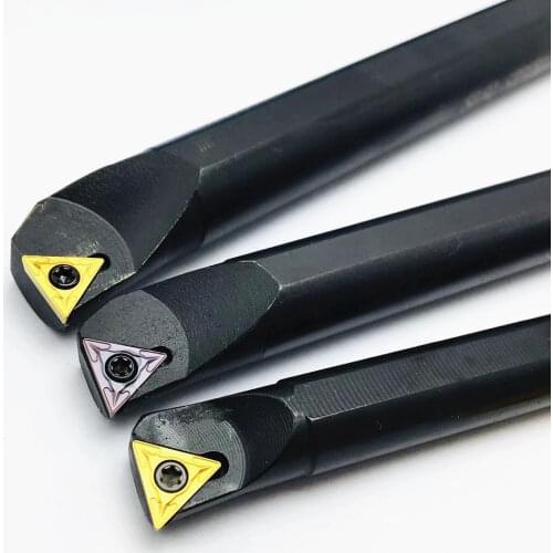 10 pieces of TCMT110204 carbide inserts for S14N-STFCR11 lathe internal turning tool holder CNC boring bar tool set