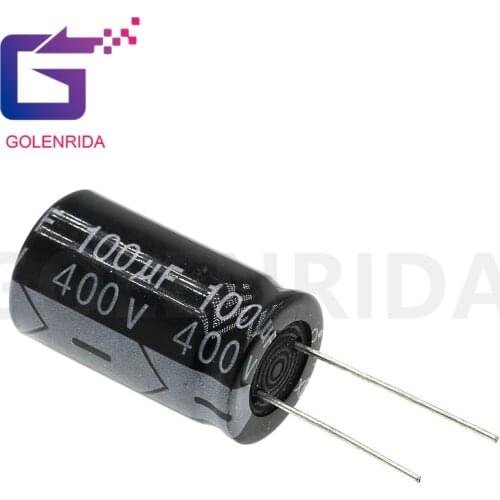 2PCS Electrolytic capacitor 400V100uF 18*30mm aluminum electrolytic capacitor 100uf 400v