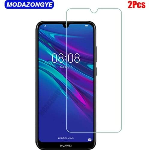 2Pcs Tempered Glass Huawei Y6 2019 Screen Protector Huawei Y6 2019 MRD-LX1 MRD-LX1F Y 6 Y62019 Tempered Glass Protective Film