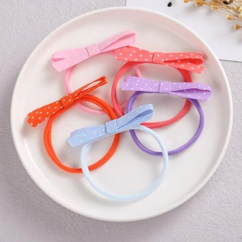 30pc/lot 3.2Inch Cute Dot Bows Baby Headband for Girl Nylon Head Bands Turban Newborn Headbands for Kids Girls Hair Accessories